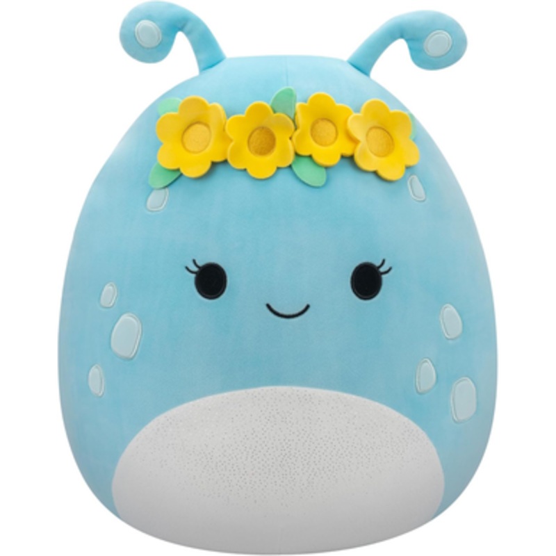 Squishmallows 16 Plush Toy (SQCR05479) – The Pastel Blue Alien with Flower Crown