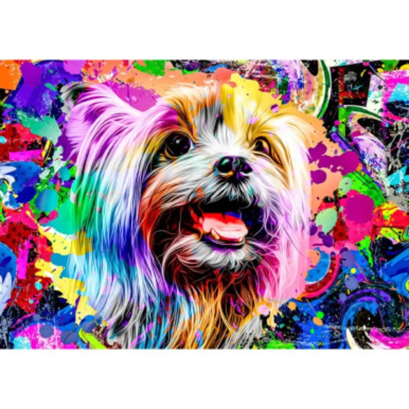 Puzzle W RS: Pop Art Yorkshire terrier L 505 | 4743111