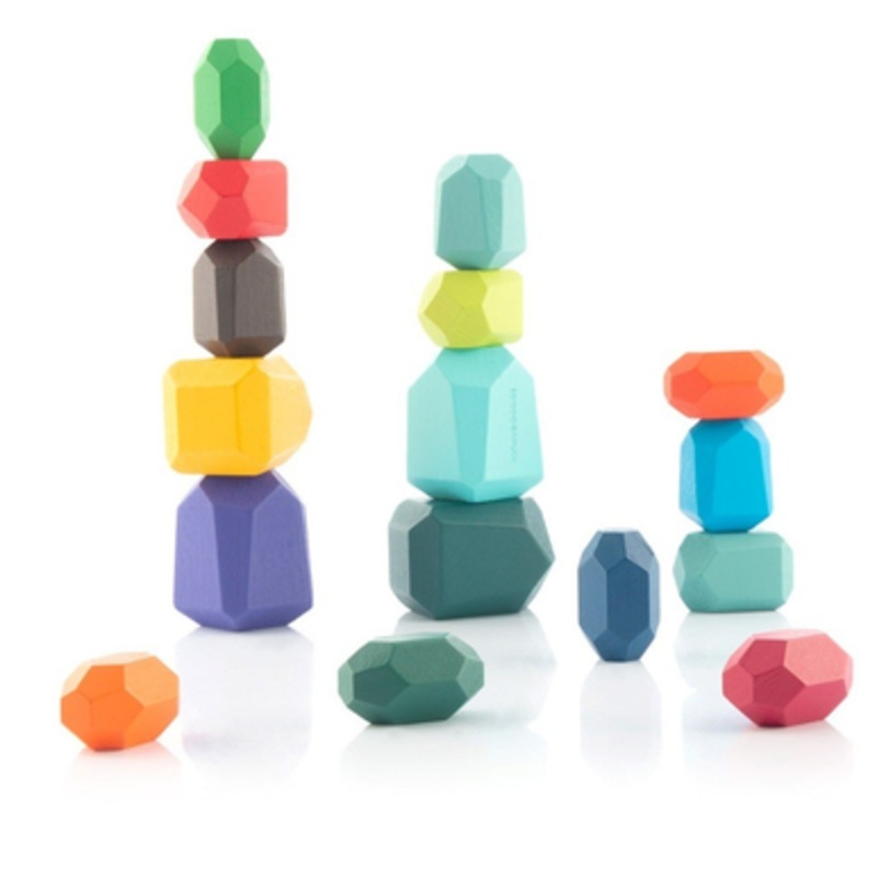 Innovagoods Stacking Wooden Balancing Stones | V0103571