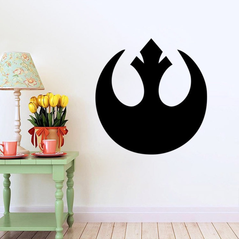 W-1 Star Wars Wall Stickers Removable  –  BLACK