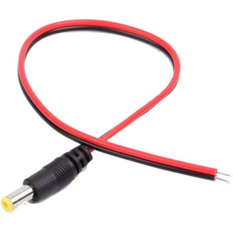 DC Power Cable Male Plug Pigtail for CCTV Camera