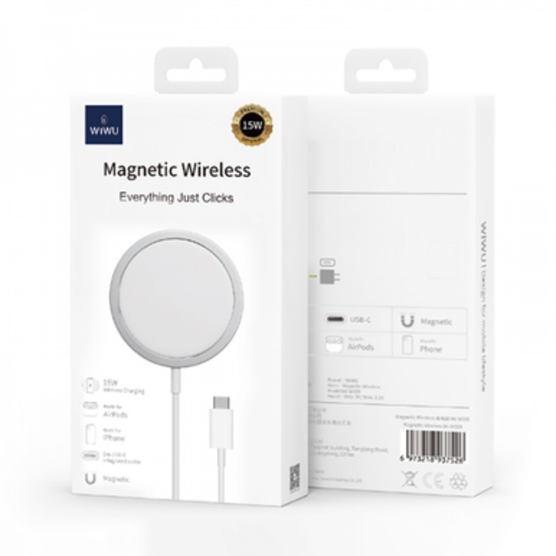 WIWU Wi-W009 15W wireless charger White | WI-W009-WT