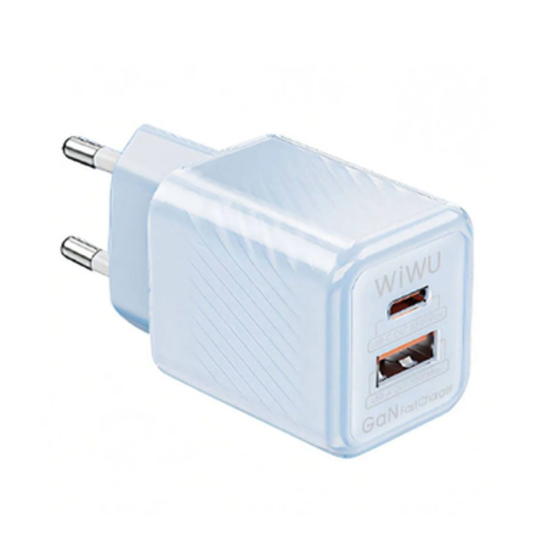 WIWU EU/ Jello 35W QC+PD, GaN Fast Charger , Wi-U015 Blue | WI-U015-BL