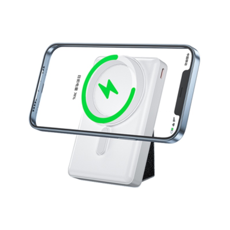 WIWU JC-20 10000MAh Magnetic Charging Power Bank with Stand – White |  JC-20-WT