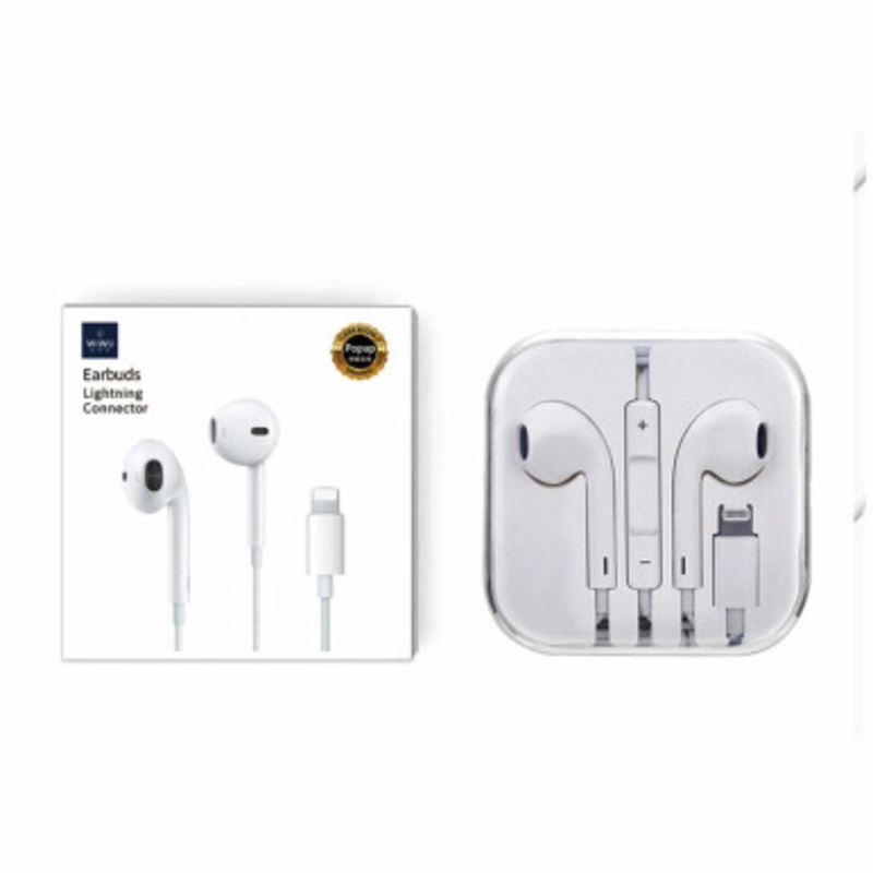 WIWU Lightning Connect With Bluetooth Earbuds 302 White