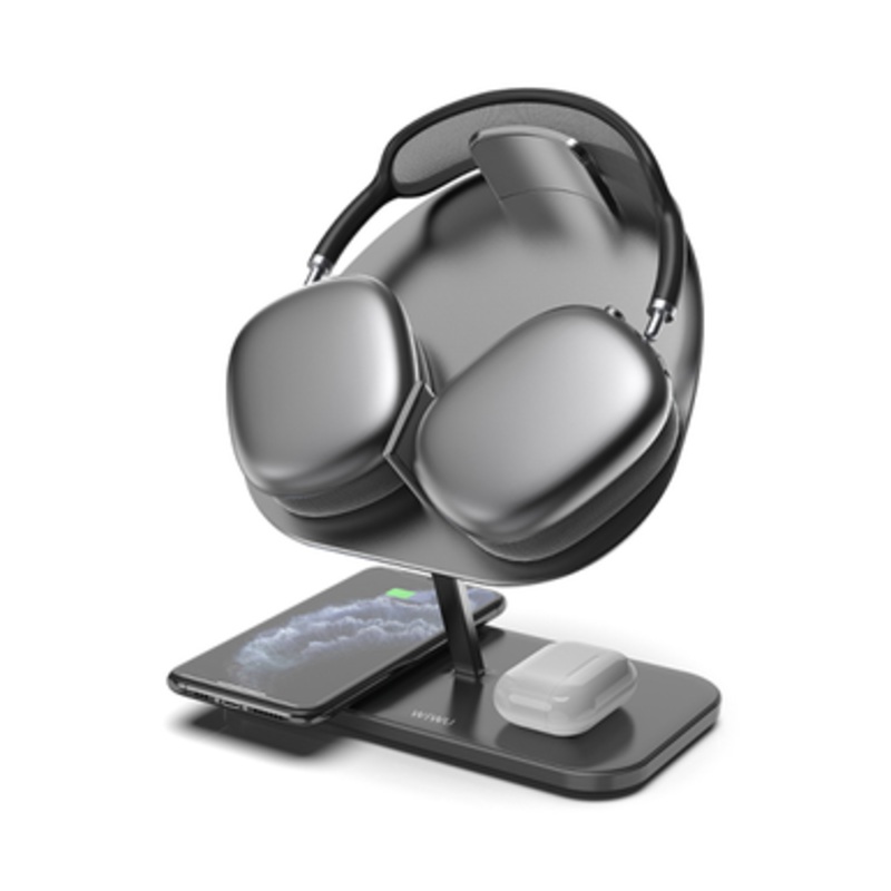WiWU M15 Hubble Stand Wireless Charger – Grey |M15G