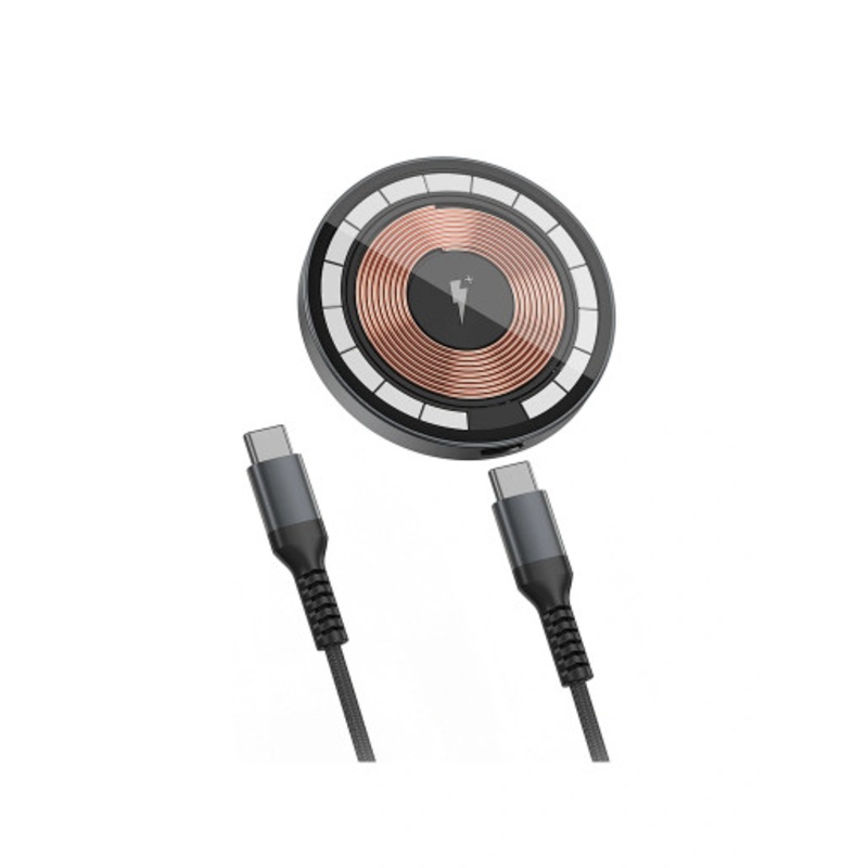 WiWU Transparent Magnetic Wireless Charger – Transparent | M17T