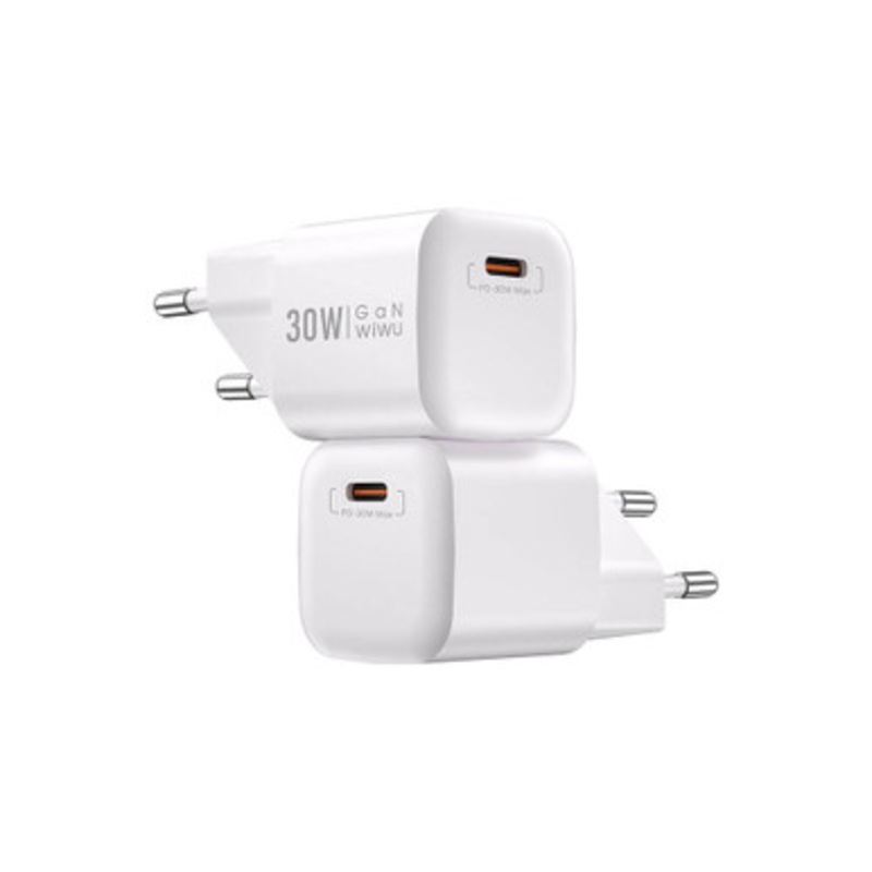 WIWU Wi-U006 30W PD fast Charger/ EU Plug White | WI-U006-WT