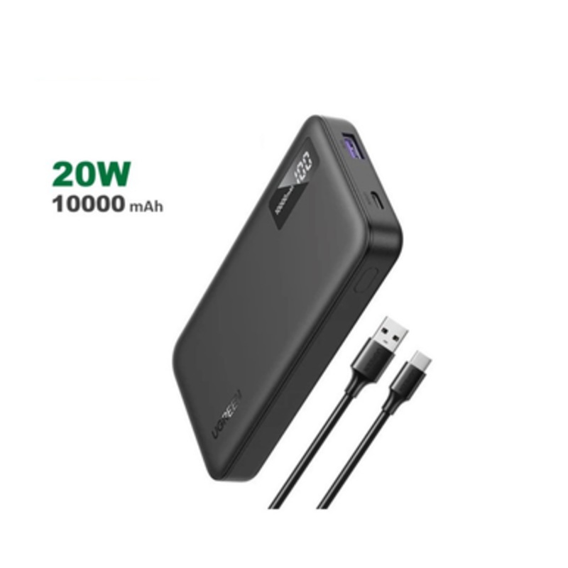 UGREEN Power Bank 20W PD, 3 Ports 10000 mAh, Smart & Fast Charging for Phones, Tablets, Ipads | 25742