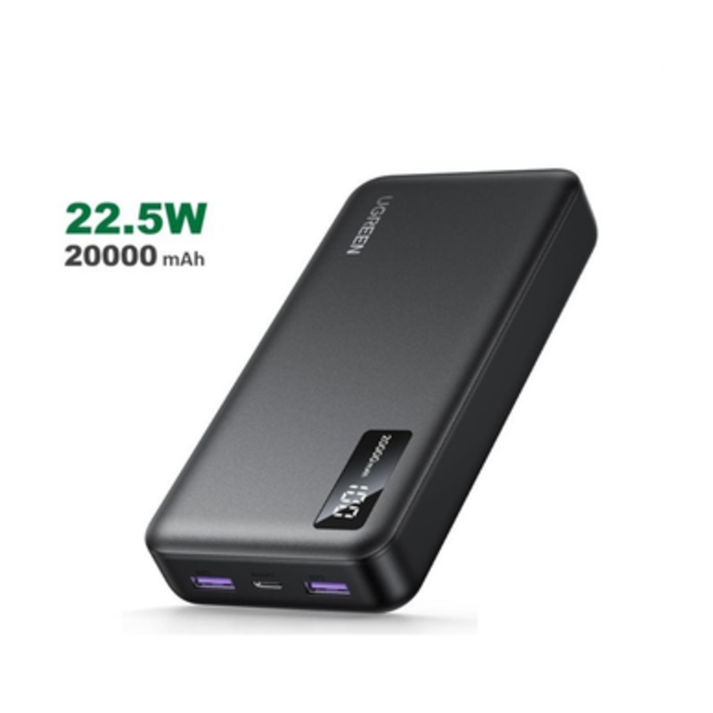 UGREEN Power Bank 22.5W PD, 3 Ports 20000 mAh, Smart & Fast Charging for Phones, Tablets, Ipads | 25683