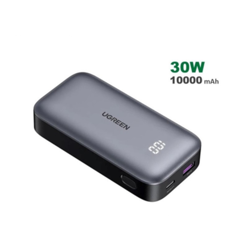 UGREEN Power Bank 30W PD, Dual Ports, 10000 mAh, Smart & Fast Charging for Phones, Tablets, Ipads | 25185
