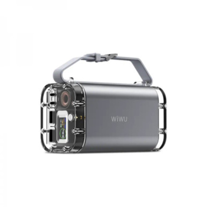 WiWU 100W Fast Charging Portable Energy Storage Power Source 40000mAh -Gray | P003-GY