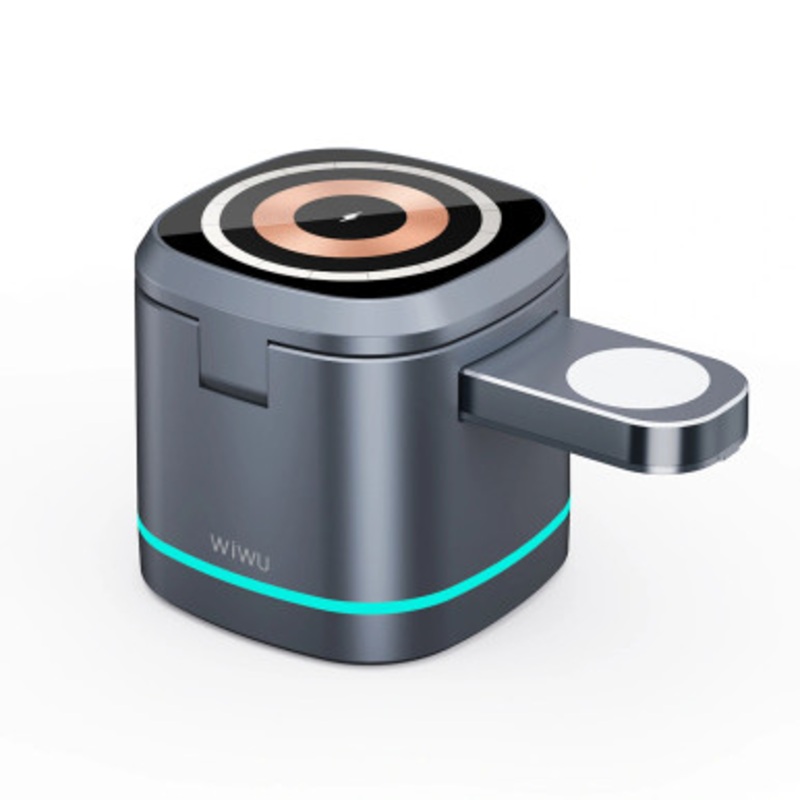 WIWU 3 in 1 wireless charger Wi-W024 Gray | WI-W024-GY