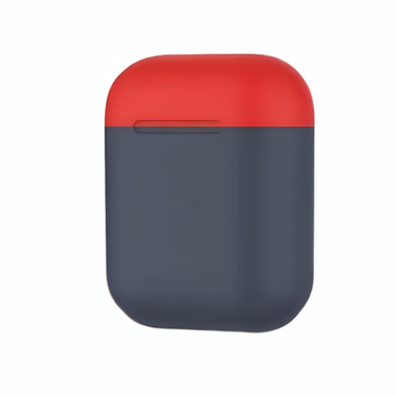 Promate Dual-Toned Multi-Design Protective Case for Airpods – Navy | SiliCase