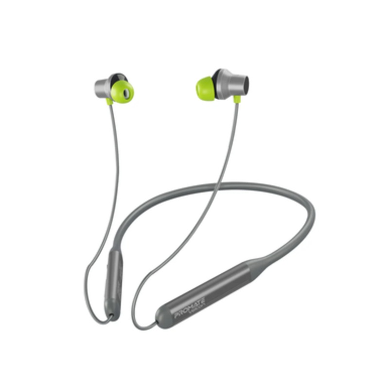 Promate High-Definition ANC Wireless Neckband Earphones | VELCON.Grey