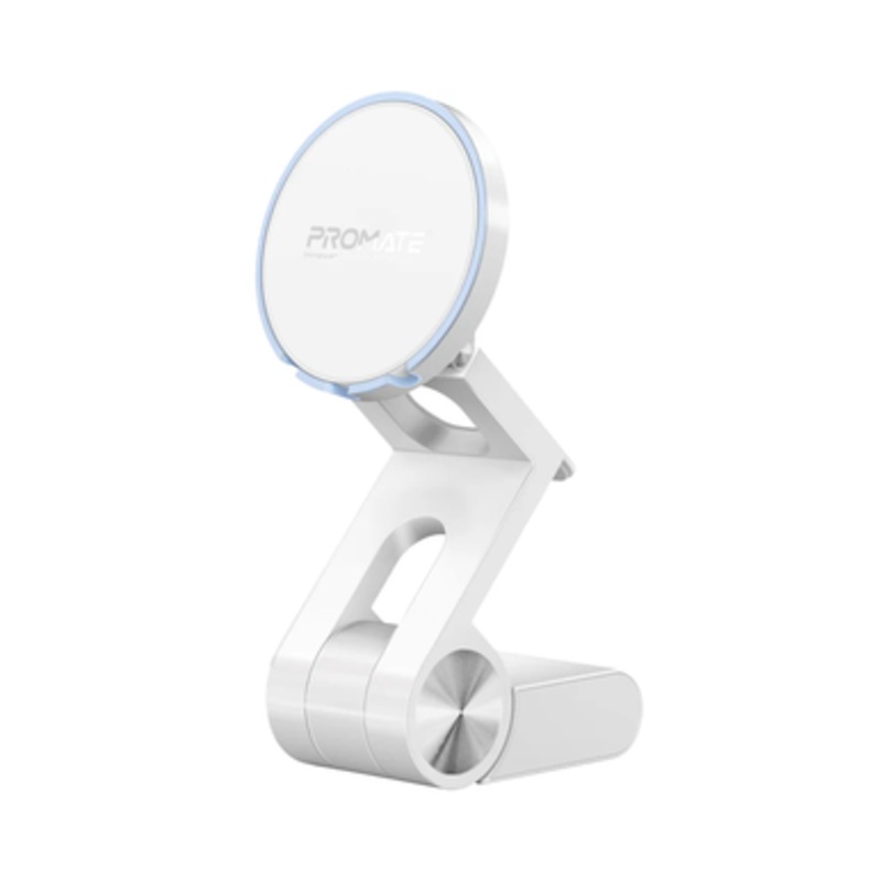 Promate MagSafe Compatible Extendable Camera Mount and Foldable Stand | VERSAMOUNT.WHITE