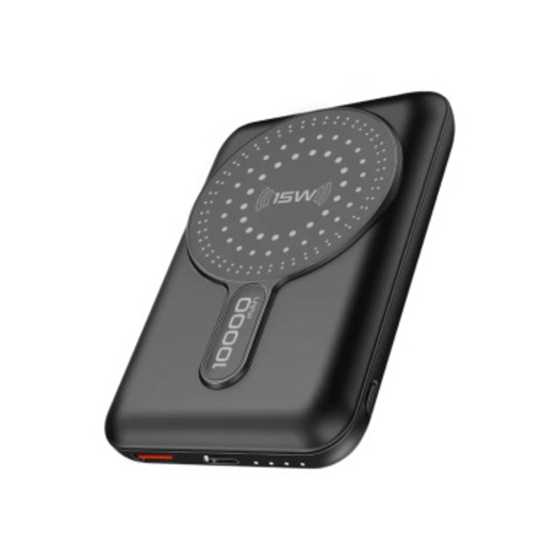 Promate SuperCharge MagSafe Wireless Charging Power Bank – Black | PowerMag-10Pro