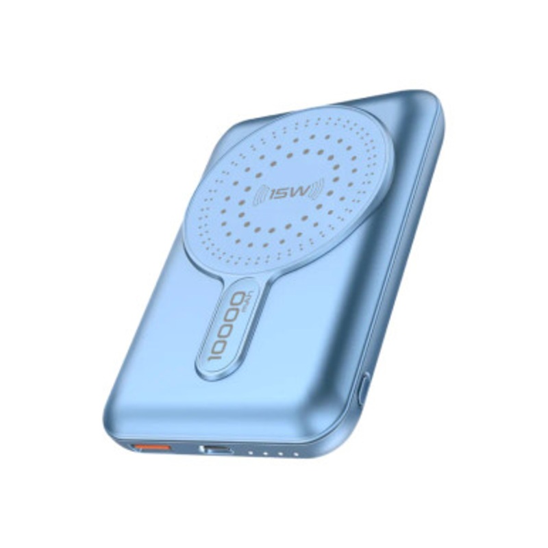 Promate SuperCharge MagSafe Wireless Charging Power Bank – Blue| PowerMag-10Pro