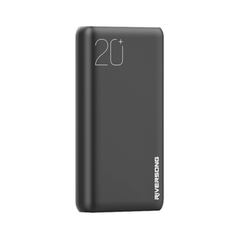 RiverSong Vision 20 Pro 20000mAh Power Bank, Black | PB76