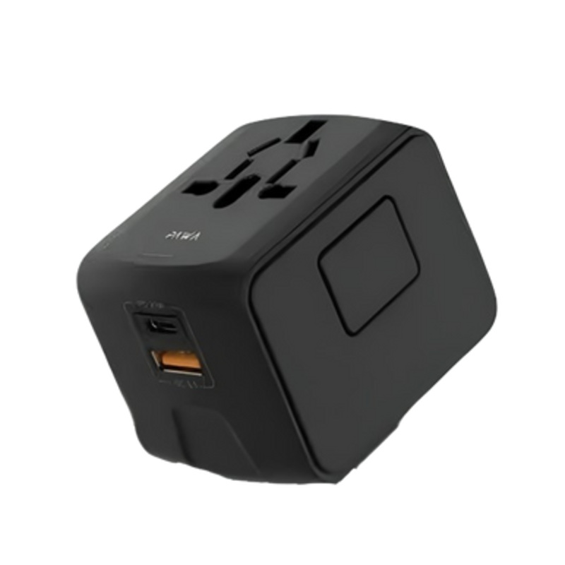 PAWA Universal Travel Adapter with PD 20W and  QC | PW-UTA2024-BK