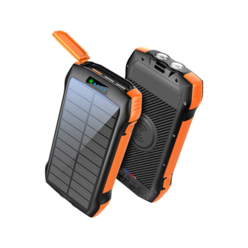 Promate 20000mAh Rugged EcoLight Solar Power Bank | SolarTank-20PDQi