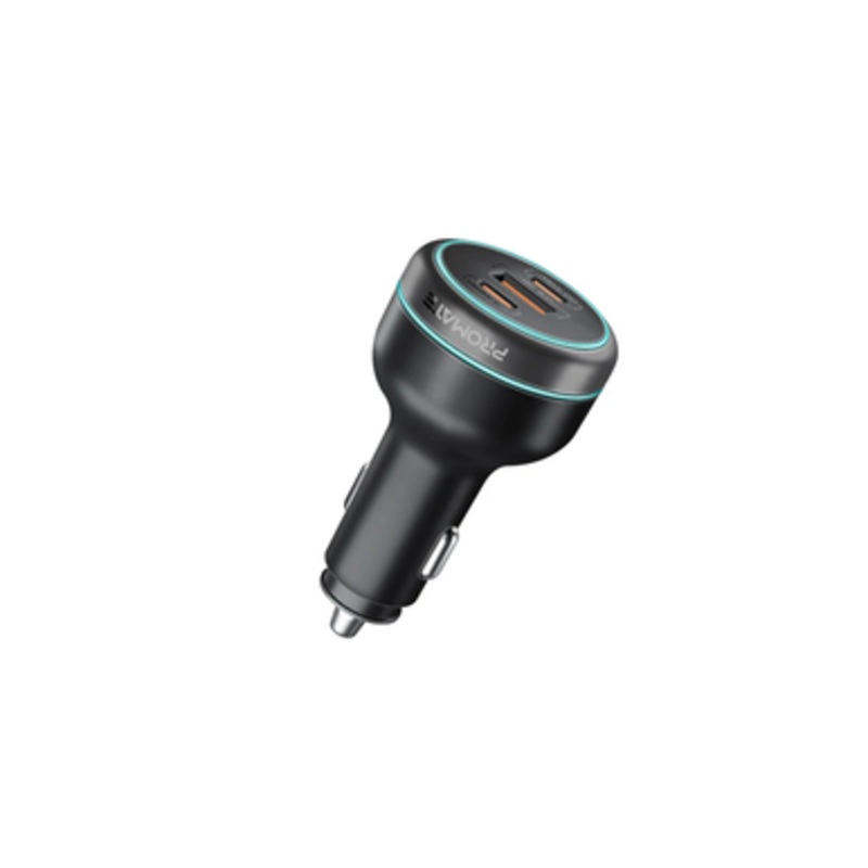 Promate 230W RapidCharge Car Charger with Dual Power Delivery and Quick Charge Ports | PowerDrive-230
