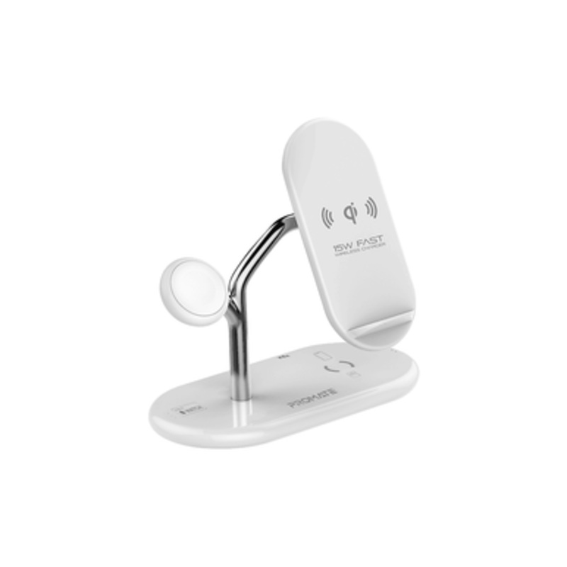 Promate 4-in-1 Wireless Charger – Grey | BONSAI