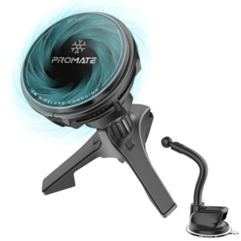 Promate ActiveCool Cradleless 15W MagSafe Compatible Wireless Charger Mount | MAGCHILL-GA