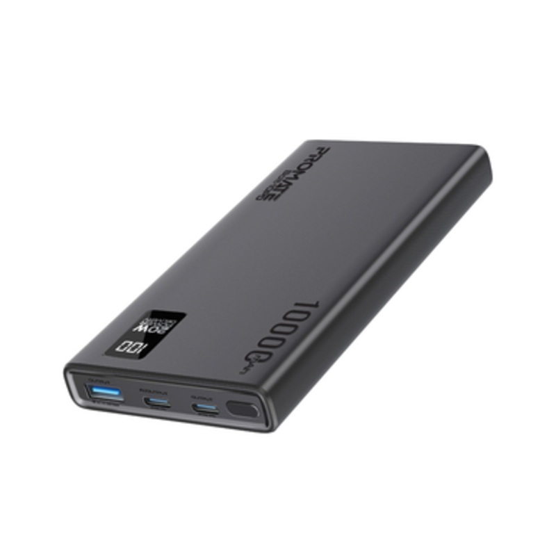 Promate Compact Smart Charging Power Bank | BOLT-10PD.BLACK