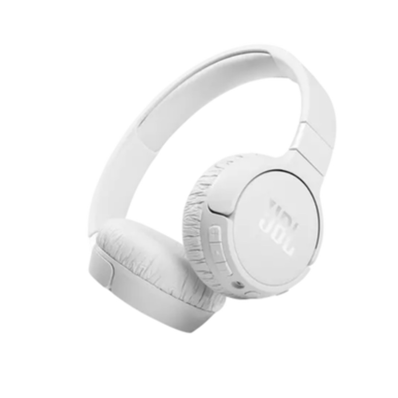 JBL Tune 660NC: Wireless On-Ear Headphones with Active Noise Cancellation – White | T660NCWHTAM