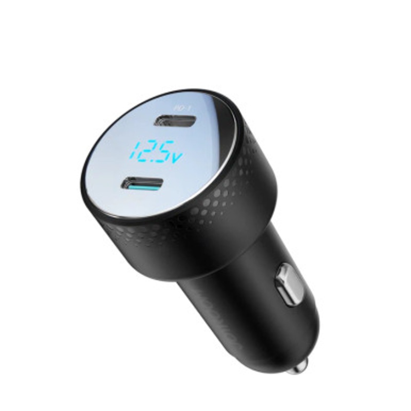 Joyroom JR-CCD02 70W Dual-Port (PD*2) Digital Display Car Charger – Black | JR-CCD02