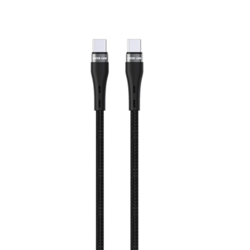 Green Lion USB-C to USB-C Braided Cable | GNBRUSCTCBK