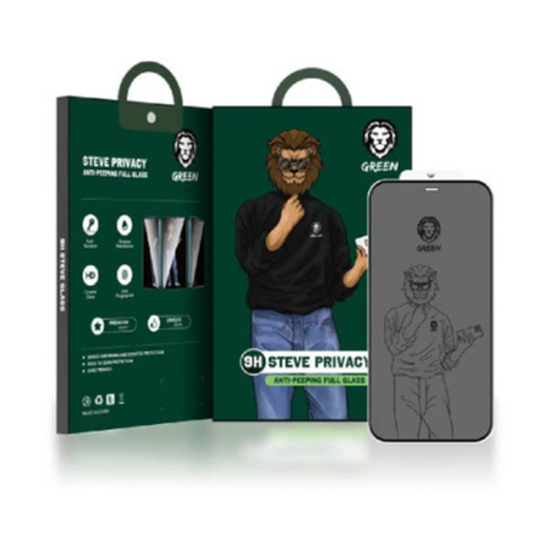 GreenLion Steve Privacy Anti-peeping Full Glass ,iPhone 14 Pro Max (6.7)  ,PRV| GN9HSPY14PM