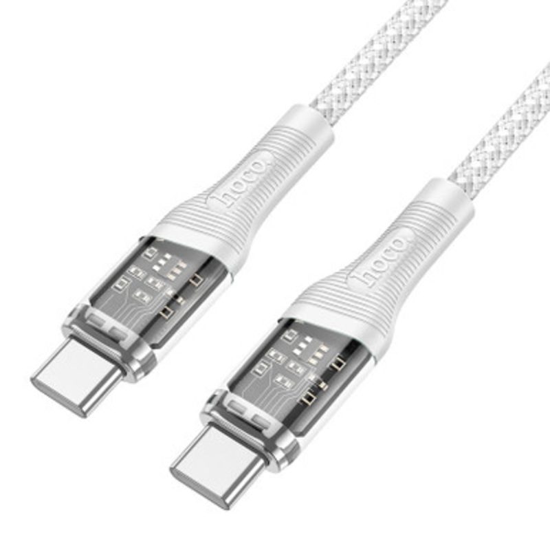 Hoco 20W Transparent Braided USB-C to Lightning Cable |  U111