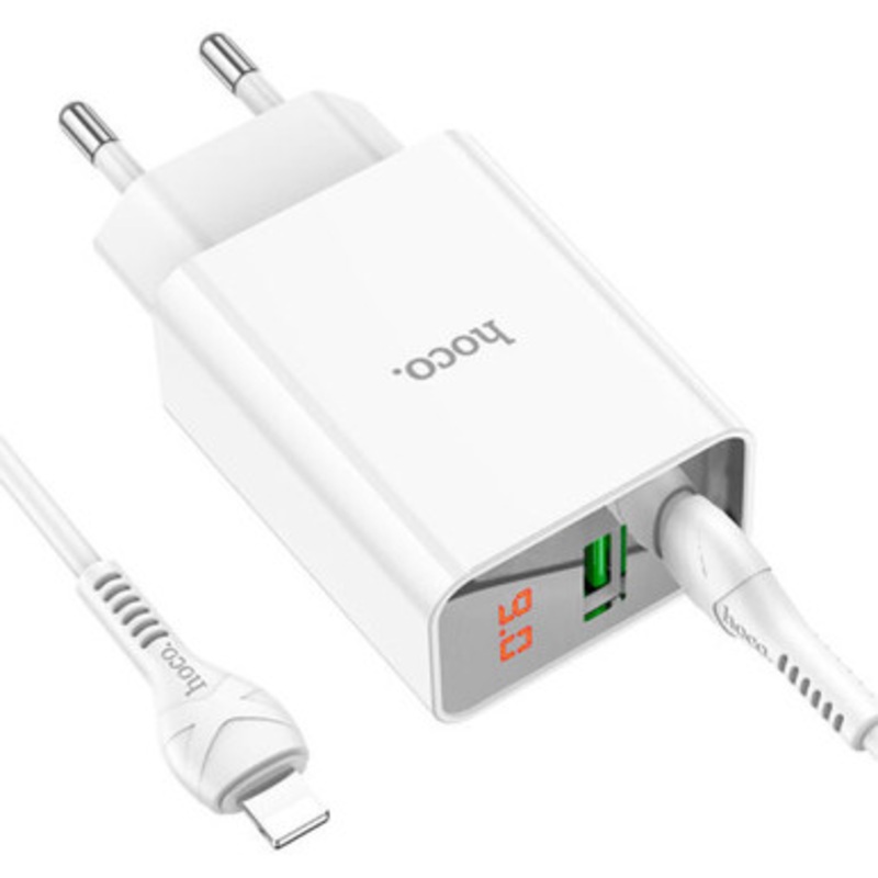 Hoco PD 20W Wall Charger Set with Lightning Cable | C100A