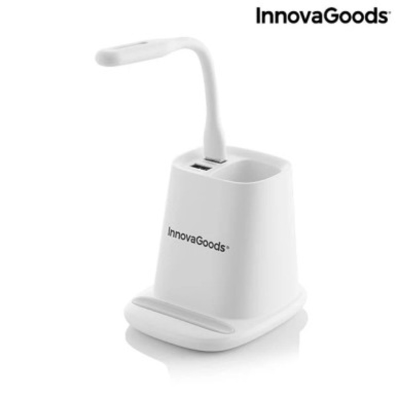InnovaGoods Wireless Phone Charger DesKing 5 in 1 | V103210