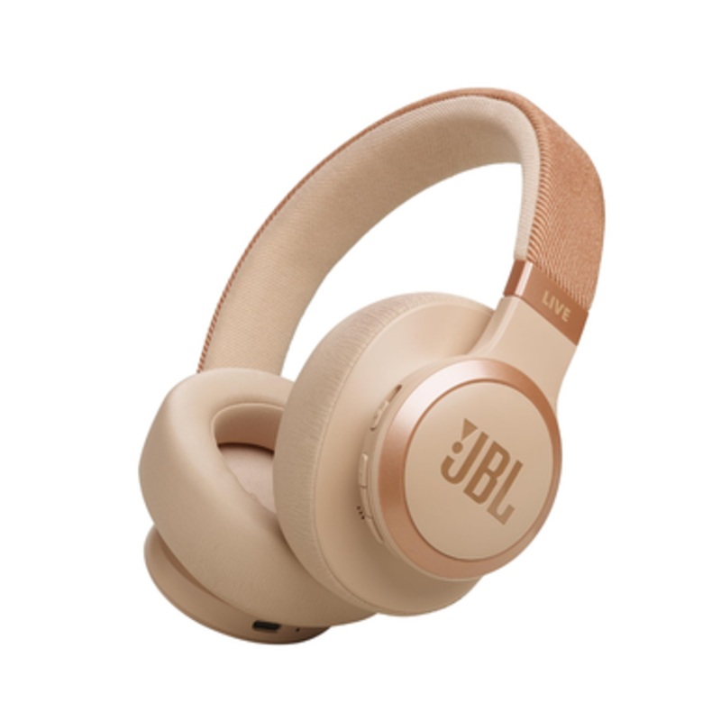 JBL Live 770BT Wireless Over-ear Headphones , Gold | JBLLIVE770NC