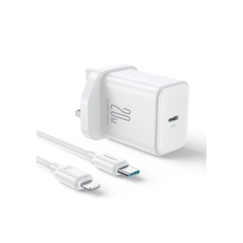 Joyroom 20W Fast Charger With 1M Type-C To Lightning Cable | TCF06