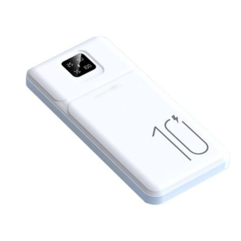 Giant 10000mah Fast Charging Power Bank – White | HTY-17