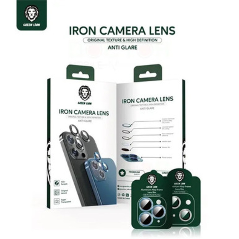 Green Iron Camera Lens Anti Glare, iPhone 14/14Plus,Blue| GNCLENS14MLB