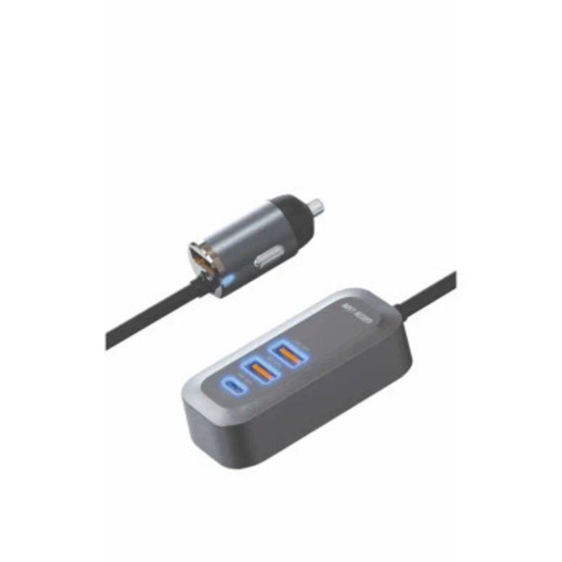 Green Lion 100W Triple QC and PD Car Charger | GN100WPDQCBK