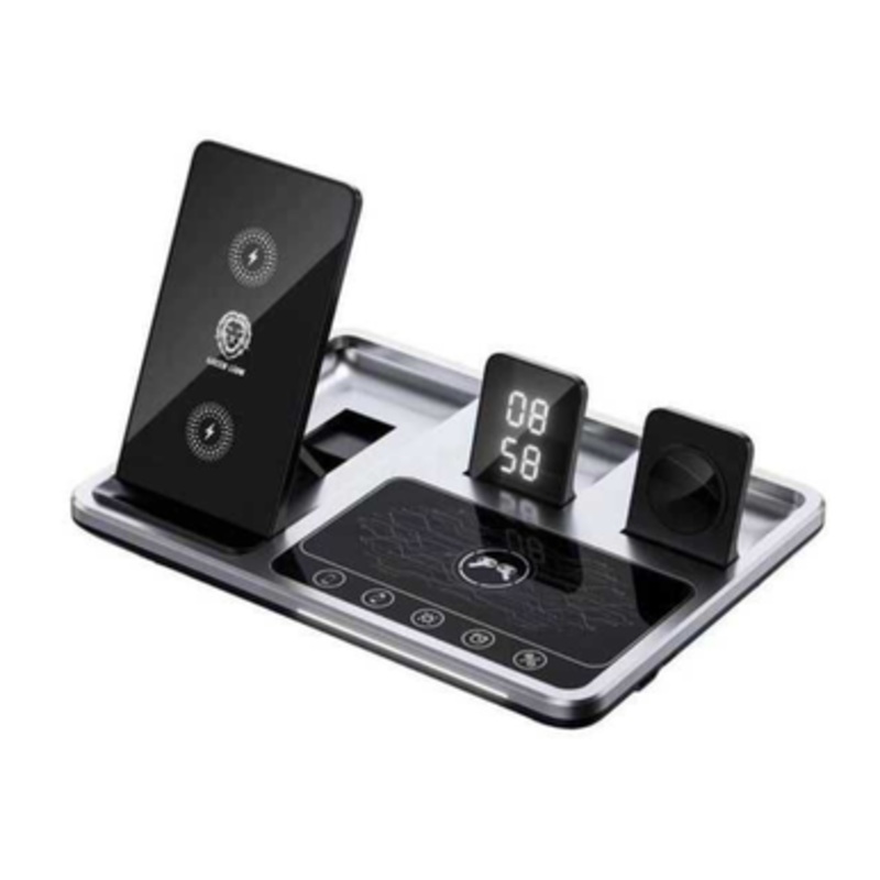 Green Lion 4 in 1 15W Wireless Charging Station | GN4IN1WCSGY