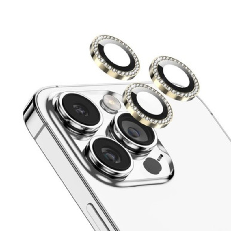 Green Lion Diamond Camera Lens for iPhone 14 Pro Max / 14 Pro – Black | GNDCL14PMBK