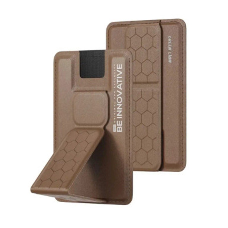 Green Lion Innovative Magsafe Wallet Stand , Brown | GNINMGWSTBR