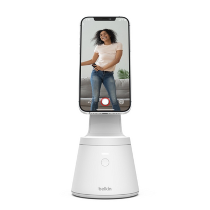 Belkin Magnetic Phone Mount with Face Tracking For iPhone 13 and iPhone 12 Series , White | MMA001BTWH