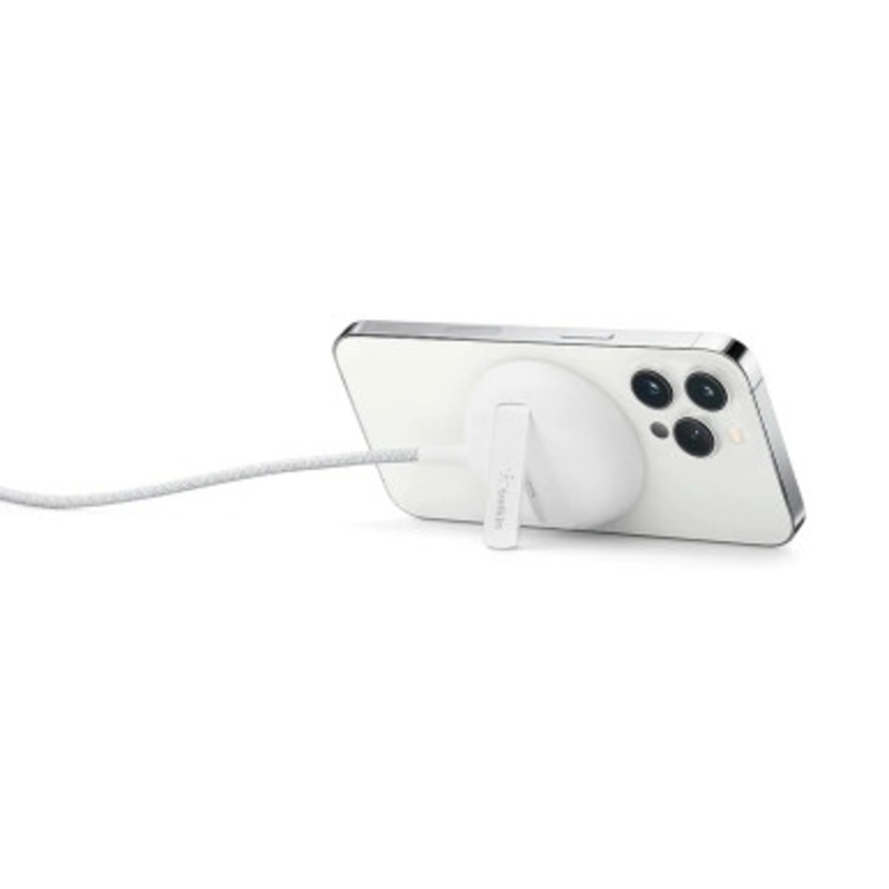 Belkin Portable Wireless Charger Pad With Stand, White | WIA004BTWH