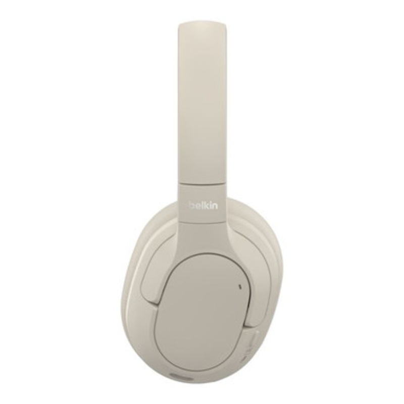 Belkin SoundForm Isolate Noise Cancelling Over-Ear Headphones  Sand | AUD008HQSA