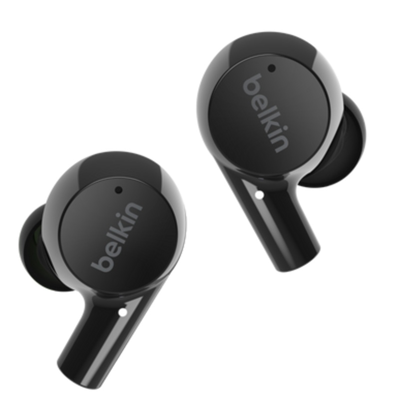 Belkin SoundForm Rise True Wireless Earbuds, Black | AUC004BTBK
