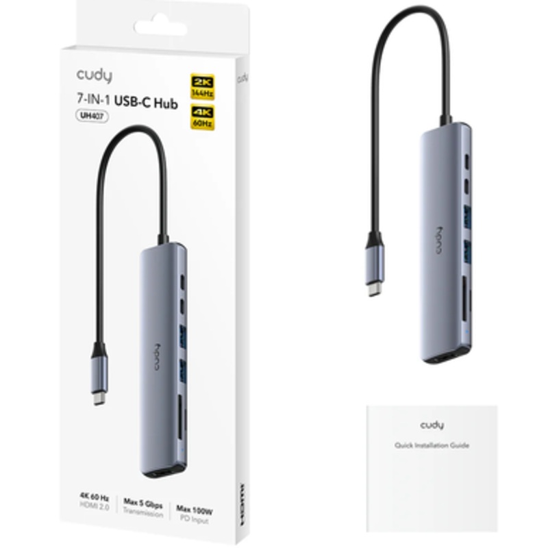 Cudy 7-IN-1 USB C Hub with 4K HDMI | UH407