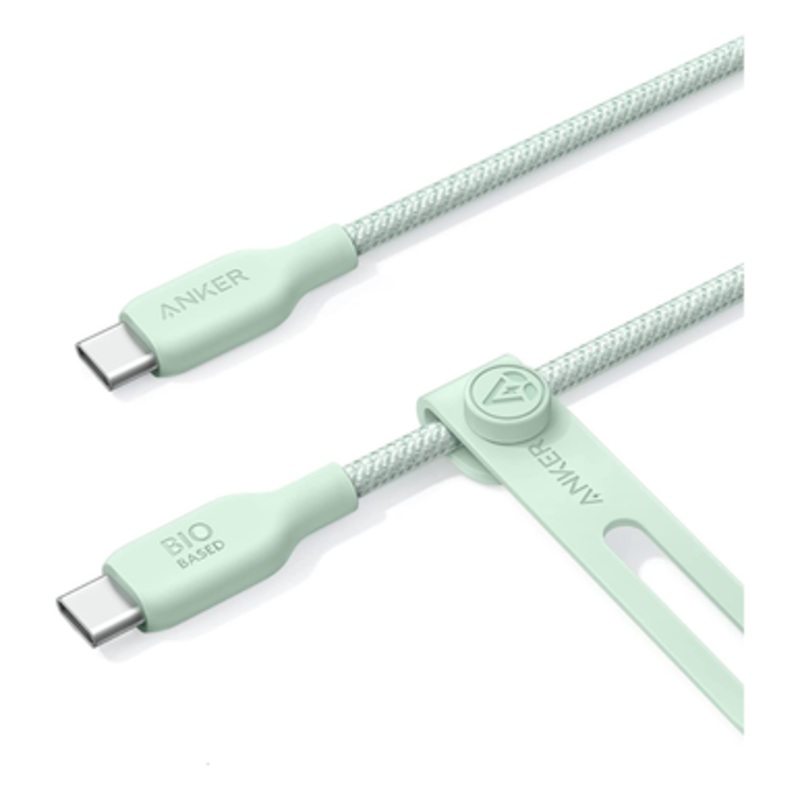 Anker 543 USB-C to -C Cable – Bio-Based 6ft, Green | A80E2061